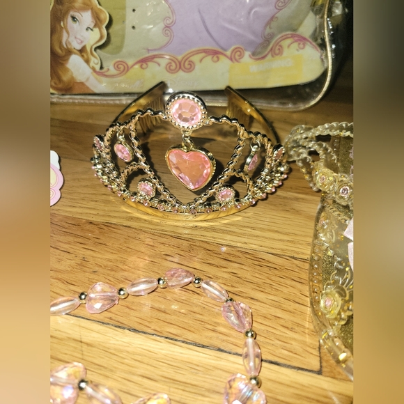 Brand New Disney Belle dress with velcro crown